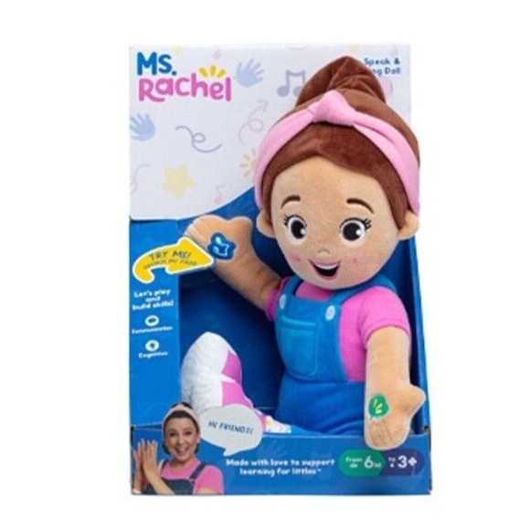 Ms. Rachel Other - Ms. Rachel Speak & Sing Doll - New - 16" Tall Interactive (in hand now)